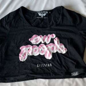 Killstar Ew People Crop Tee